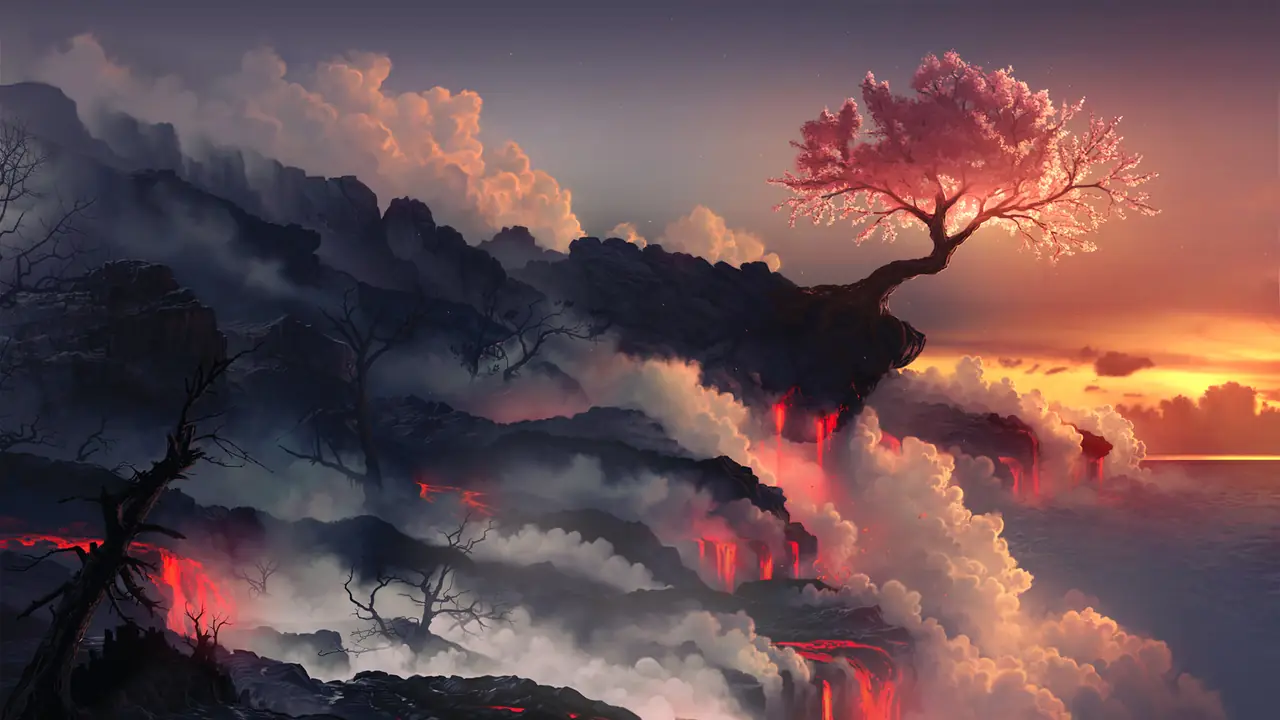 Tidal Memory 绿色抽象空间